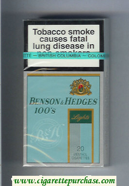 Benson Hedges Menthol Lights 100s cigarettes